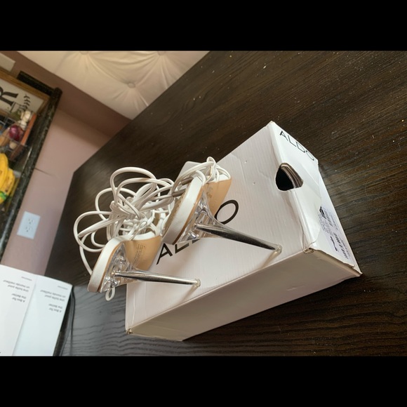 White Strappy Stiletto - Picture 5 of 5